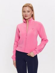 Guess Bluza New Allie V2YQ17 K7UW2 Różowy Regular Fit. Czerwone bluzy damskie Guess, xs, z aplikacjami, z wiskozy, bez kaptura. Za 209.99 zł.
