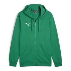 Bluza sportowa męska Puma B23621. Zielone bluzy męskie Puma, m, bez wzorów, z kapturem, do piłki nożnej. Za 260.25 zł.