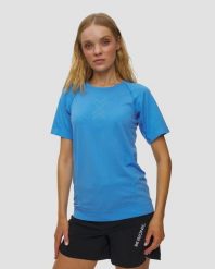 Koszulka damska X-Bionic Xceed Run Shirt Ss A070 ETERNAL ICE. Niebieskie koszulki sportowe damskie X Bionic, l, bez wzorów, z materiału, bez kołnierzyka, bez ramiączek, do biegania. Za 369.99 zł.