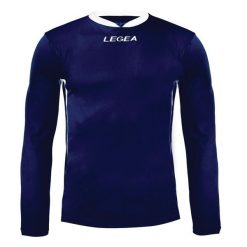 Męska Koszulka Biegowa Dusseldorf ML Długie Rękawy Niebiesko-Biała. Białe koszulki sportowe męskie Legea, m, bez wzorów, z poliesteru, bez kołnierzyka, bez ramiączek, do biegania. W wyprzedaży za 52.00 zł.