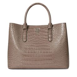 Torebka LAUREN RALPH LAUREN. Brązowe torebki do ręki damskie Lauren Ralph Lauren, bez wzorów, bez dodatków. Za 2,199.00 zł.