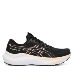 Buty do biegania Asics. Czarne obuwie sportowe damskie Asics, bez wzorów, do biegania. Za 719.99 zł.