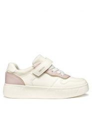 Geox Sneakersy J Mikiroshi J55DVA 000BC C1M8W S Écru. Buty sportowe dziewczęce Geox, bez wzorów, ze skóry, bez zapięcia. Za 149.99 zł.