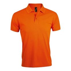 Męska Koszulka Polo Prime. Brązowe koszulki polo męskie SOL'S, m, bez wzorów, bez kołnierzyka, bez ramiączek, do biegania. Za 84.99 zł.