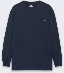 Texar Koszulka z Długim Rękawem Dickies L/S Pocket Navy. Niebieskie bluzki z długim rękawem męskie Texar, l, bez wzorów, bez kołnierzyka. Za 137.46 zł.