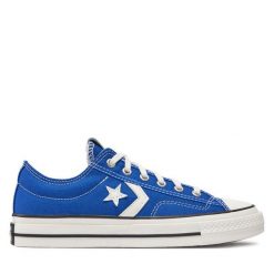Trampki Converse. Niebieskie trampki i tenisówki damskie Converse, bez wzorów, retro, bez zapięcia. Za 239.99 zł.