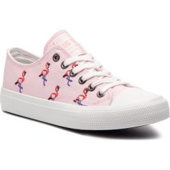 Trampki BIG STAR - DD274657 Pink. Czerwone półbuty damskie Big Star, bez wzorów, z gumy, retro, bez obcasa, na płaskiej podeszwie, bez zapięcia. W wyprzedaży za 99.00 zł.