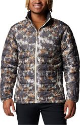 Columbia Powder Lite II Printed Jacket 2098394278 szary L. Szare kurtki męskie Columbia, l, bez wzorów, bez kaptura. Za 335.04 zł.