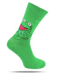 Skarpetki Bawełniane - Tematyczne - Zielone, Kermit. Zielone skarpety męskie His Story, bez wzorów, z bawełny. Za 29.99 zł.