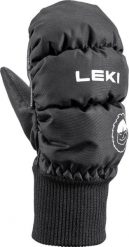 Leki RĘKAWICE Little Eskimo Mitt Short black 2.0. Czarne rękawiczki dziecięce Leki, bez wzorów. Za 120.70 zł.