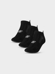 4F Skarpetki treningowe przed kostkę (3-pack) damskie - czarne 35-38. Czarne skarpety damskie 4f, bez wzorów, z elastanu. Za 44.99 zł.