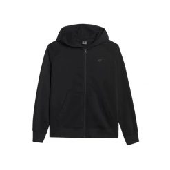 Damska bluza z kapturem zapinana na zamek 4F F1763. Czarne bluzy sportowe damskie 4f, s, bez wzorów, z bawełny, z kapturem, trekkingowe. Za 133.00 zł.