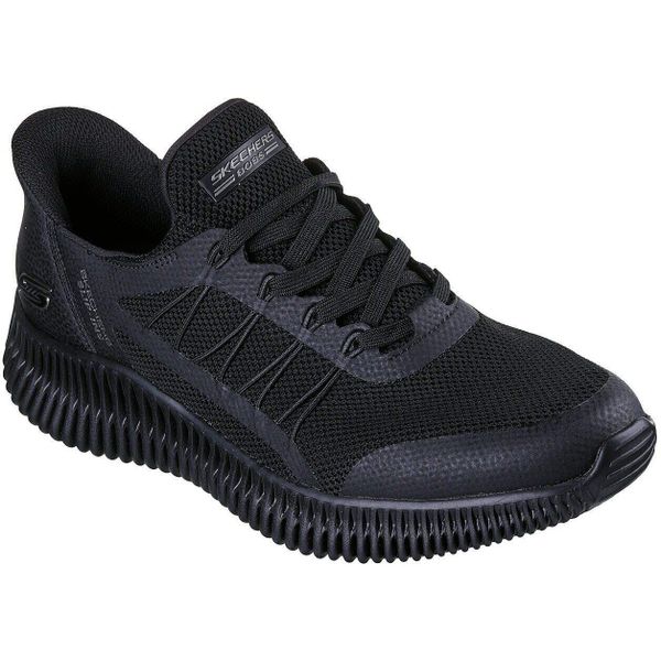 Buty sportowe męskie Skechers Bobs Geo Lite fixed Edge. Czarne buty sportowe męskie Skechers, bez zapięcia. Za 390.00 zł.