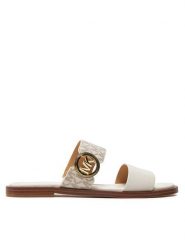 MICHAEL Michael Kors Klapki Vera Sandal 40S4VEFS1B Écru. Klapki damskie MICHAEL Michael Kors, bez wzorów, ze skóry, bez obcasa. Za 449.99 zł.
