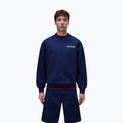 Bluza męska Napapijri Relaxed Fit. Niebieskie bluzy męskie Napapijri, m, bez wzorów, bez kaptura. Za 329.99 zł.