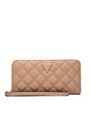 Guess Portfel SWQG96 73146 Beżowy. Brązowe portfele damskie Guess, z aplikacjami, ze skóry. Za 229.99 zł.