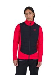 Bluza Rossignol męska Classique Hybrid Clim FZ czerwona. Czerwone bluzy męskie Rossignol, na jesień, m, bez wzorów, z elastanu, bez kaptura. Za 634.50 zł.