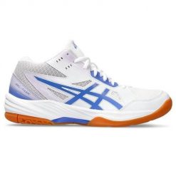 Buty siatkarskie damskie Asics Gel Task Mt 3. Białe obuwie sportowe damskie Asics, bez wzorów, z materiału, do siatkówki. Za 583.00 zł.