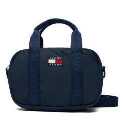 Torebka Tommy Jeans. Niebieskie torebki do ręki damskie Tommy Jeans, bez wzorów, z jeansu, klasyczne, bez dodatków. Za 299.99 zł.