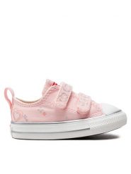 Converse Trampki Chuck Taylor All Star 2V A09120C Różowy. Czerwone trampki i tenisówki dziewczęce Converse, bez wzorów, z materiału, bez zapięcia. Za 169.99 zł.