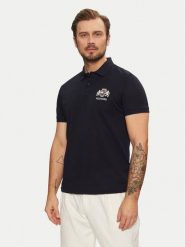 Tommy Hilfiger Polo Icon Graphic MW0MW37516 Granatowy Regular Fit. Niebieskie koszulki polo męskie Tommy Hilfiger, m, bez wzorów, z bawełny, bez ramiączek. Za 259.99 zł.
