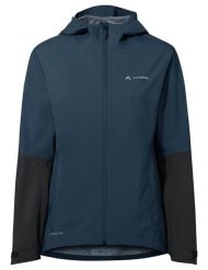 Kurtka damska Moab Rain Jacket II. Niebieskie kurtki damskie Vaude, bez wzorów, z materiału. Za 819.00 zł.