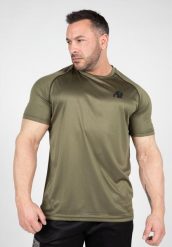 Performance Koszulka - zielony. Zielone koszulki sportowe męskie GORILLA WEAR, xl, bez wzorów, z materiału, bez kołnierzyka, bez ramiączek, na fitness i siłownię. Za 159.00 zł.