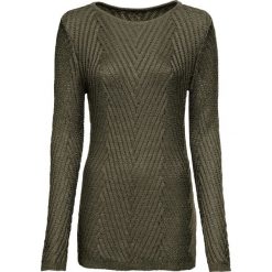 Sweter bonprix ciemnooliwkowy. Swetry damskie bonprix. Za 99.99 zł.