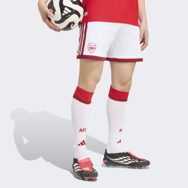 Domowe szorty Arsenal FC 26/27 Authentic. Białe szorty męskie Adidas, s, bez wzorów, z materiału, klasyczne. Za 239.00 zł.