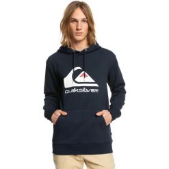 Bluza z kapturem BIG LOGO Niebieski Mężczyźni. Białe bluzy męskie Quiksilver, m, bez wzorów, z bawełny, z kapturem. W wyprzedaży za 252.00 zł.