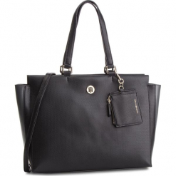 Torebka TOMMY HILFIGER - Effortless Saffiano Ew Tote AW0AW06375 002. Torebki do ręki damskie marki Tommy Hilfiger. Za 699.00 zł.