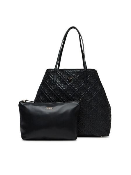 Guess Torebka Adelasia HWQL96 58240 Czarny. Czarne torebki do ręki damskie Guess, z aplikacjami, ze skóry, bez dodatków. Za 549.99 zł.