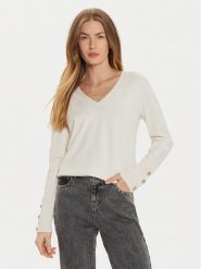 Morgan Sweter 242-MGOLD Écru Regular Fit. Swetry damskie Morgan, xl, bez wzorów, z wiskozy, bez kołnierzyka, bez ramiączek, bez kaptura. Za 149.99 zł.