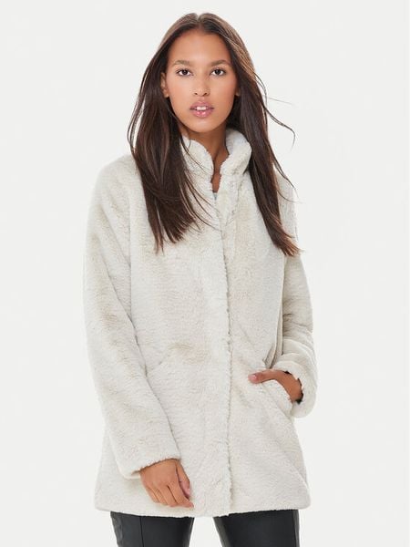 ONLY Futro Vida 15164600 Beżowy Regular Fit. Brązowe płaszcze damskie Only, l, bez wzorów, z futra, bez kaptura. Za 279.99 zł.