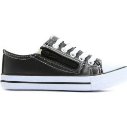 Czarne Trampki Slideshow. Buty sportowe dziewczęce marki Born2be. Za 14.99 zł.
