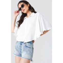 Trendyol Koszula Milla - White. Białe koszule damskie Trendyol, z falbankami. Za 80.95 zł.