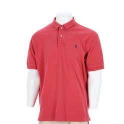 Second life - Polo Ralph Lauren koszulka męska z krótkim rękawem - Jak nowy. Czerwone koszulki polo męskie Ralph Lauren, na lato, l, bez wzorów, z materiału, casualowe, bez ramiączek. Za 127.76 zł.