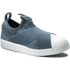 Buty adidas - Superstar Slipon W CQ2384 Rawste/Rawste/Ftwwht. Szare obuwie sportowe damskie Adidas, bez wzorów, z materiału, bez zapięcia. W wyprzedaży za 259.00 zł.