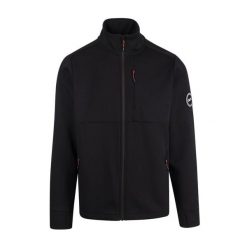 Męska Kurtka Travis DLX. Czarne kurtki męskie Trespass, m, bez wzorów, z dzianiny, bez kaptura. Za 187.99 zł.