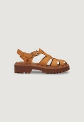 Buty sportowe Kobieta TIMBERLAND STST FISHERMAN SANDAL. Brązowe obuwie sportowe damskie Timberland, bez wzorów, ze skóry. Za 518.60 zł.