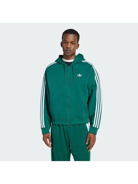 Adidas Bluza adicolor Spacer KD4085 Zielony Loose Fit. Zielone bluzy męskie Adidas, m, bez wzorów, z bawełny, bez kaptura. Za 368.99 zł.