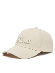 KARL LAGERFELD Czapka z daszkiem A1W33069 Écru. Czapki i kapelusze damskie KARL LAGERFELD, bez wzorów, z bawełny. Za 169.99 zł.