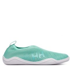 Buty do sportów wodnych Helly Hansen. Niebieskie klapki damskie Helly Hansen, bez wzorów, żeglarskie. Za 279.99 zł.