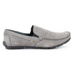 KOMODO Mokasyny męskie 890 szare. Szare mokasyny męskie z gumy, casualowe. Za 377.80 zł.