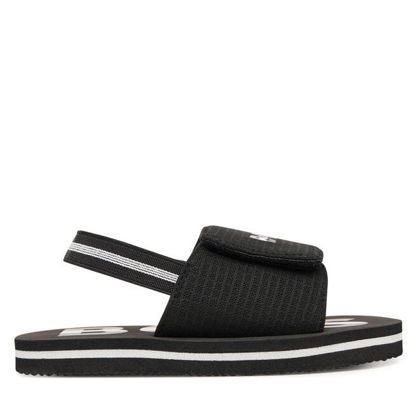 Sandały BOSS. Czarne sandały chłopięce Boss, bez zapięcia. Za 151.99 zł.