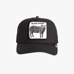 Czapka Goorin Bros Black Sheep Total Black. Czarne czapki i kapelusze męskie Goorin Bros, bez wzorów. Za 190.35 zł.