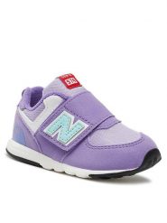 New Balance Sneakersy NW574HGK Fioletowy. Fioletowe buty sportowe dziewczęce New Balance, bez wzorów, z materiału, bez zapięcia. Za 259.99 zł.
