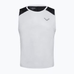 Koszulka do biegania męska DYNAFIT Sky Tank. Białe koszulki sportowe męskie Dynafit, na lato, m, bez wzorów, z materiału, bez kołnierzyka, bez ramiączek, do biegania. Za 201.00 zł.