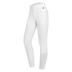 Damskie spodnie do jazdy konnej ELT Mathilda. Białe spodnie materiałowe damskie ELT, bez wzorów. Za 382.00 zł.