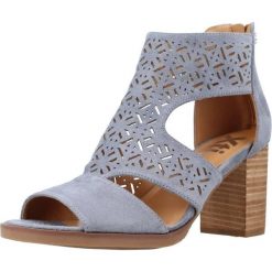 Sandały XTI 141392X Niebieski. Niebieskie sandały damskie Xti, bez wzorów, ze skóry, bez obcasa, bez zapięcia. Za 178.99 zł.